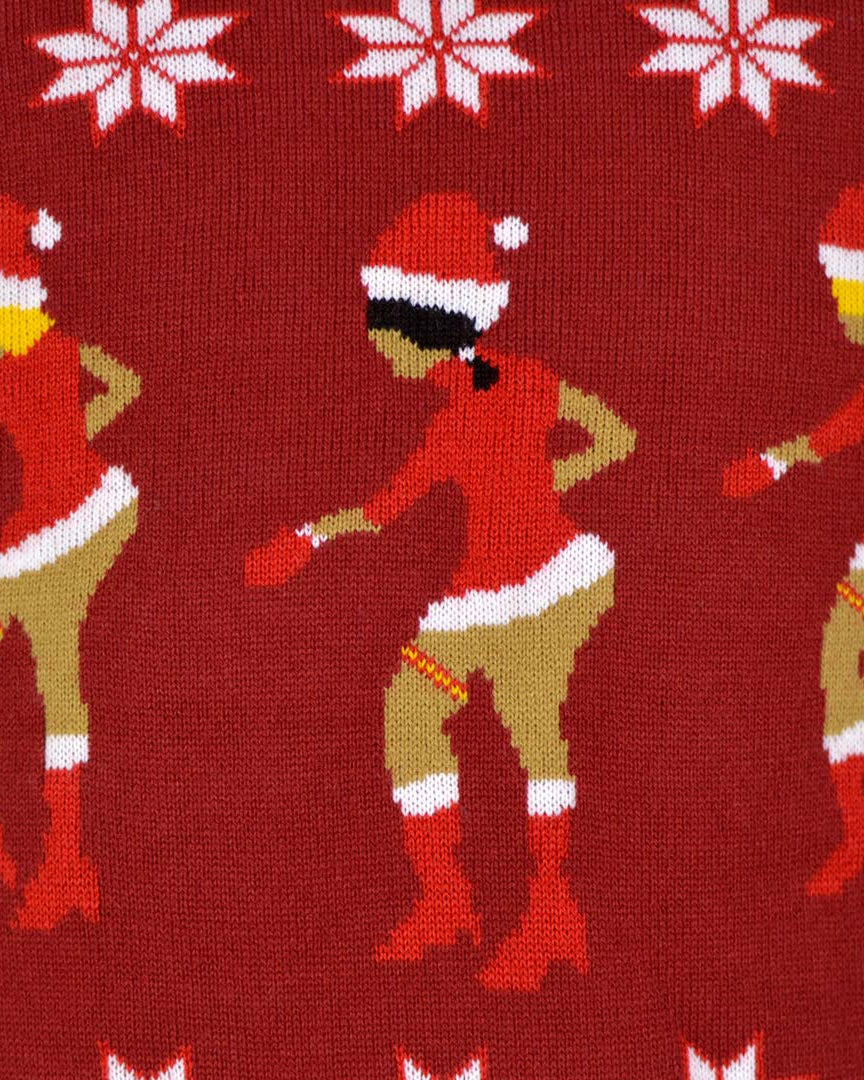 Jersey de Navidad Parejas Beyoncé Jingle Ladies Detalle