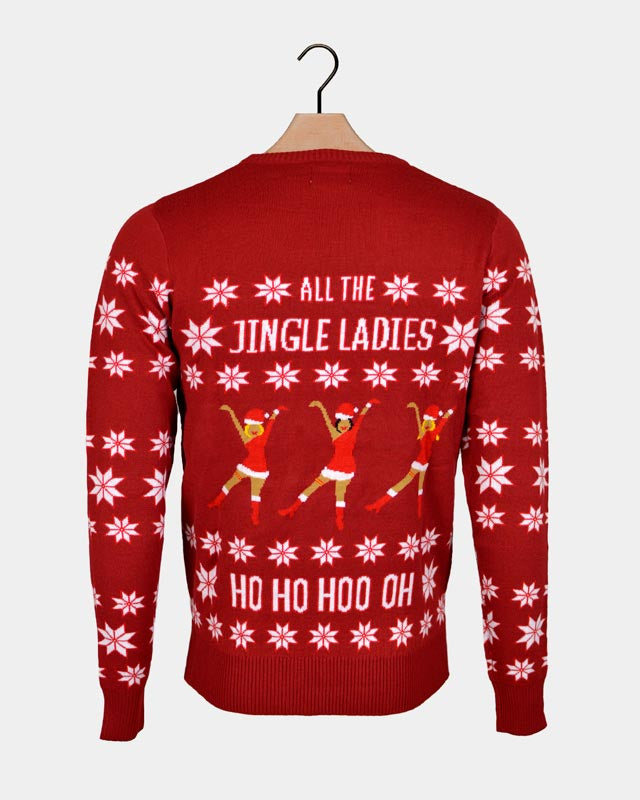 Jersey de Navidad Parejas Beyoncé Jingle Ladies Espalda