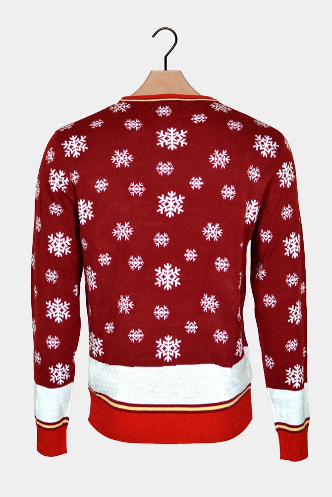 Jersey de Navidad Parejas Jingles Ladies Lentejuelas Espalda