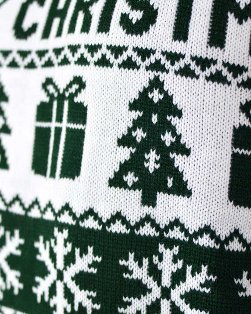 Jersey de Navidad Parejas Merry Christmas Verde Rojo y Blanco Detalle regalo