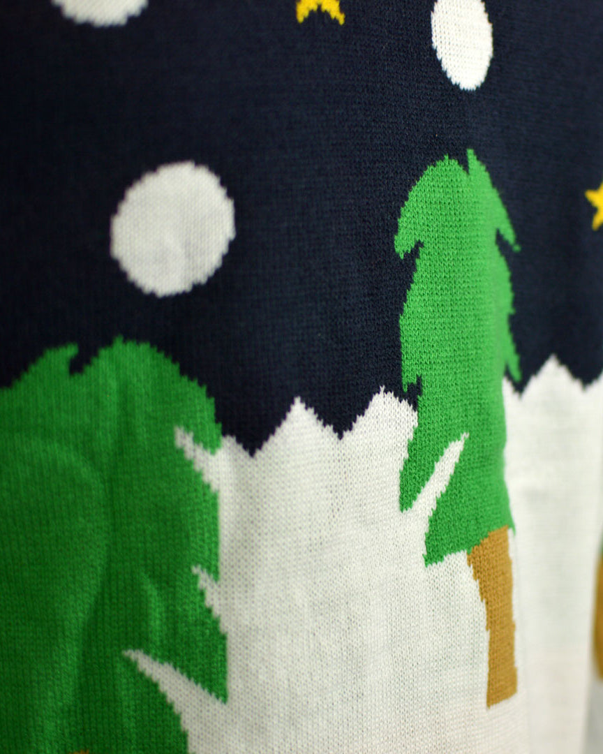 Jersey de Navidad Parejas Muñeco de Nieve en 3D Detalle Árbol