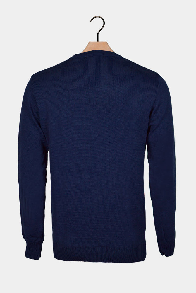 Jersey de Navidad Parejas Muñeco de Nieve en Trineo Espalda