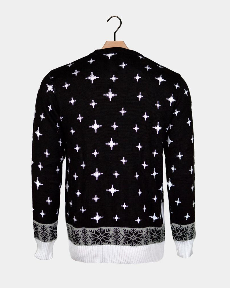 Jersey de Navidad Parejas Papá Noel atascado en la Chimenea Espalda