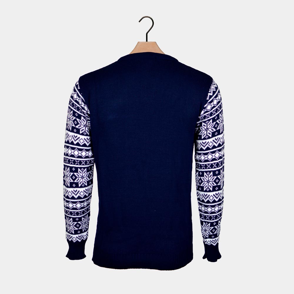Jersey de Navidad Parejas Pista de Ski Esquiadores Espalda