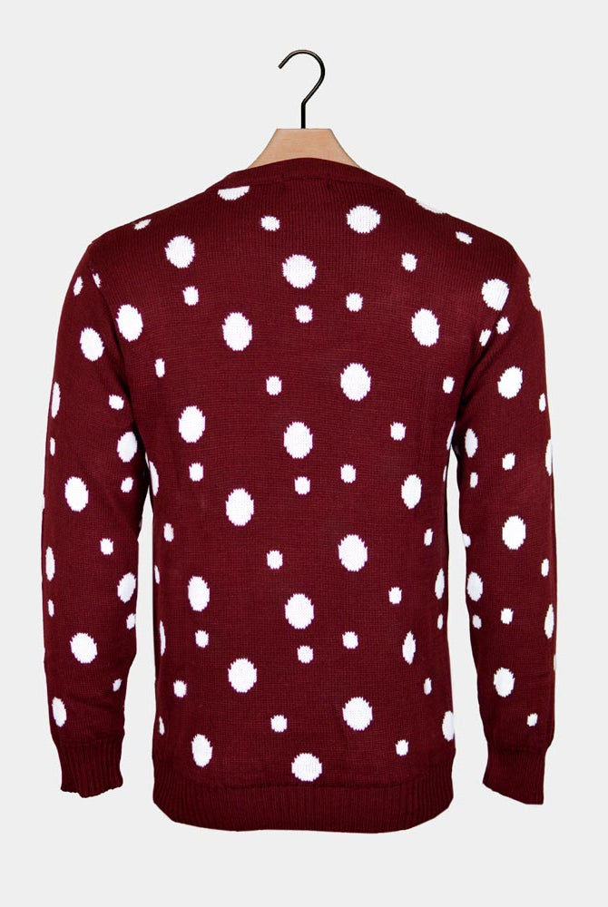 Jersey de Navidad Parejas Reno Batman Papá Noel Superman Espalda