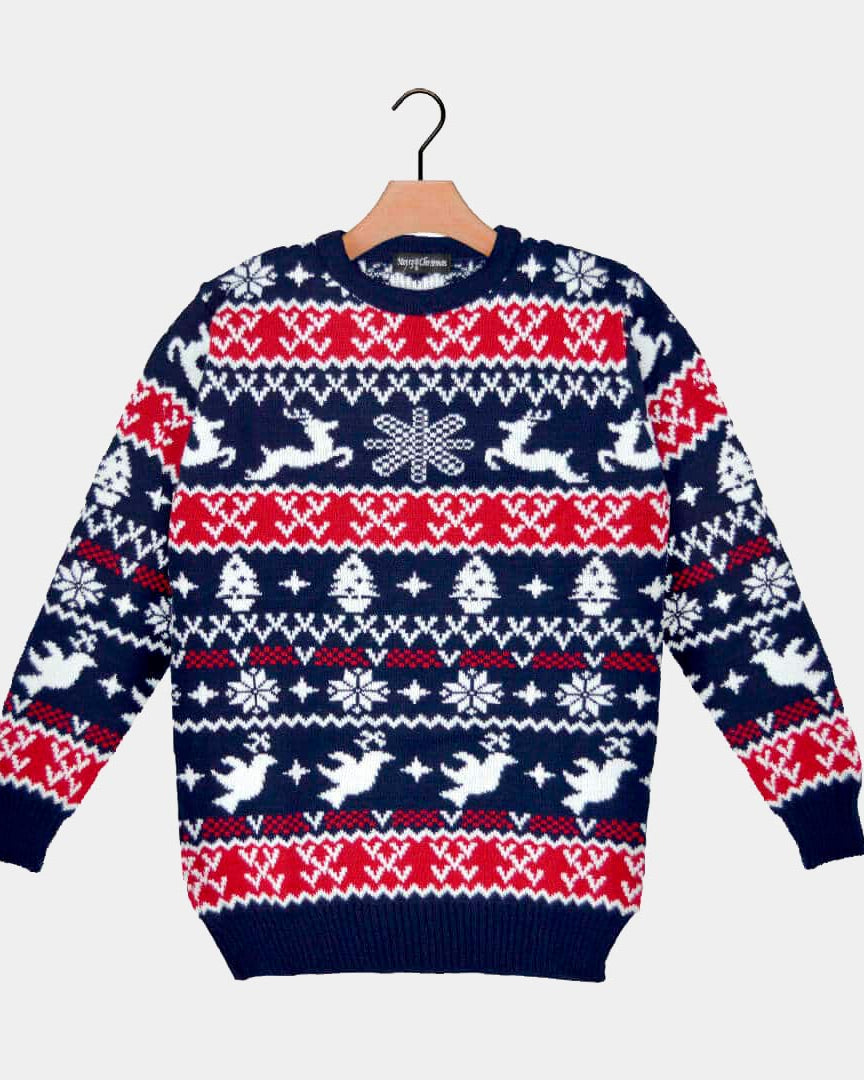 Jersey de Navidad para Adultos Renos y Motivos Navideños 2021