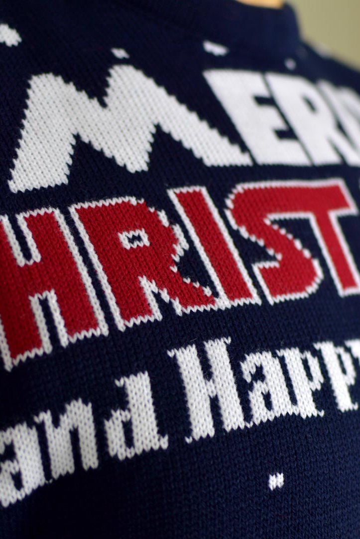 Jersey Navideño para Mujer Merry Christmas and Happy New Year Detalle