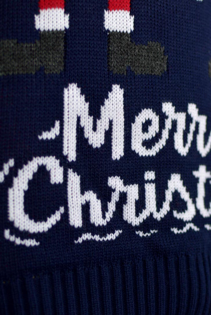 Jersey Navideño Parejas Papá Noel y Elfo Detalle