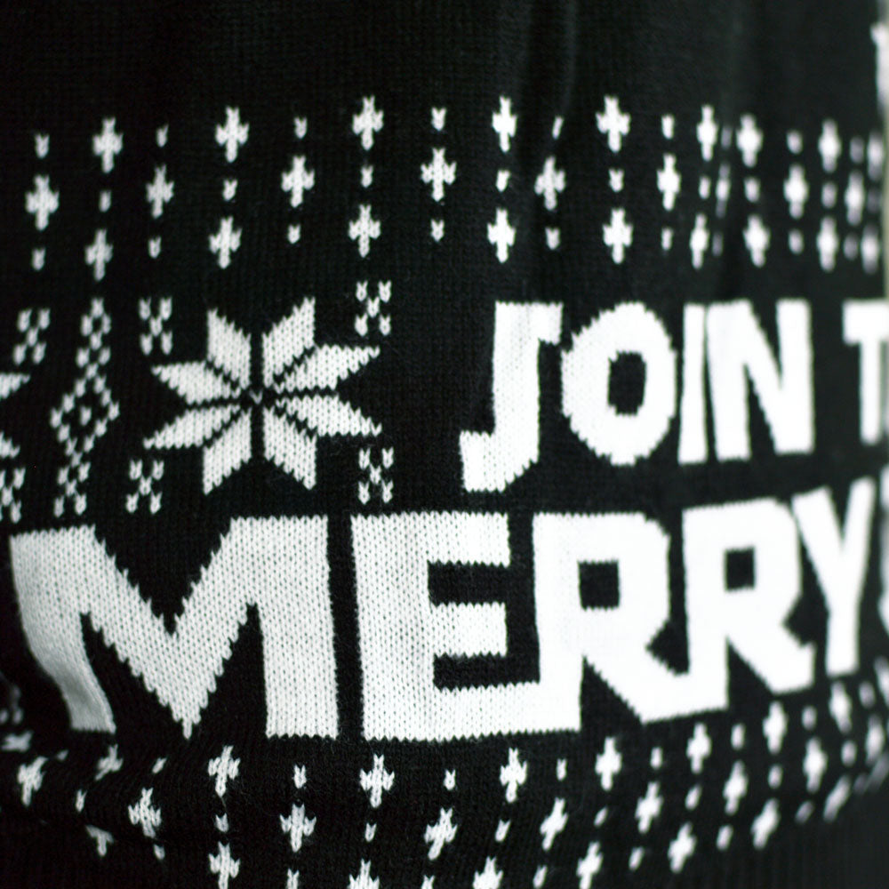 detalle Jersey de Navidad Parejas Join The Merry Side