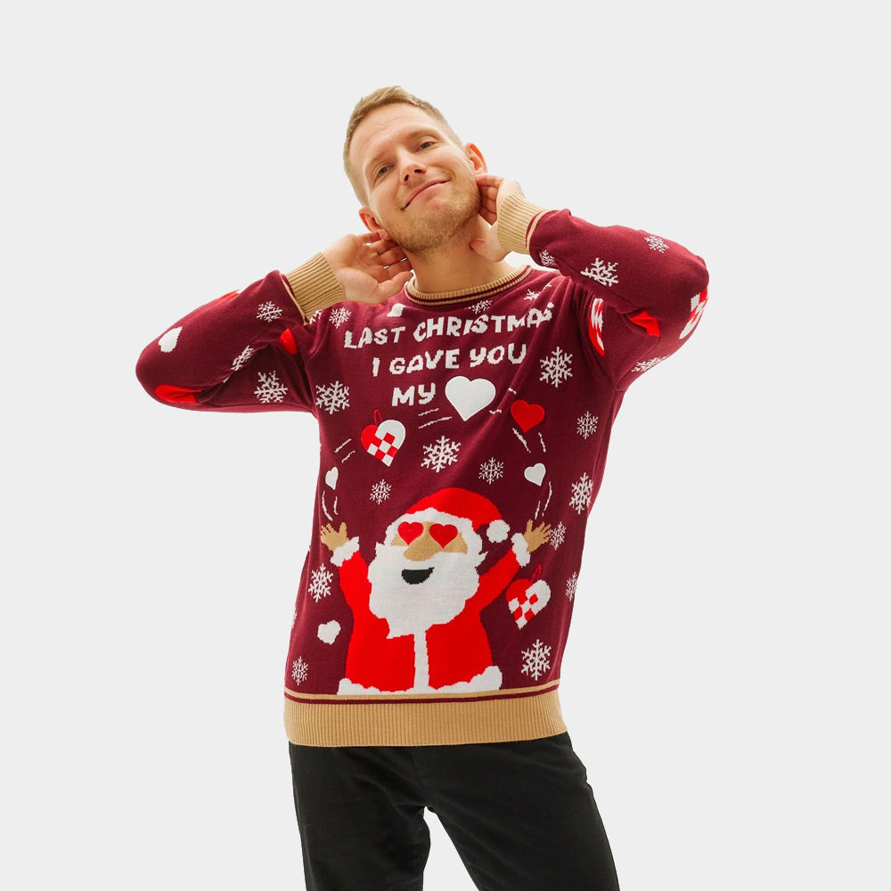 Jersey de Navidad para Hombre Last Christmas I gave you my Heart