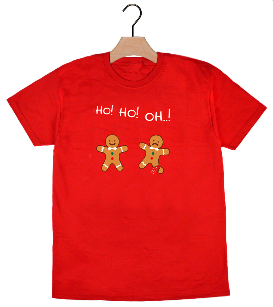 Camiseta de Navidad para Familia Roja Gingerbreads