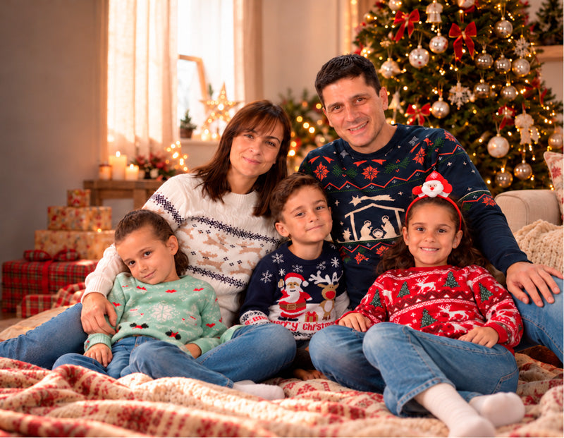 Jerseys Navideños Familia Diseños Exclusivos