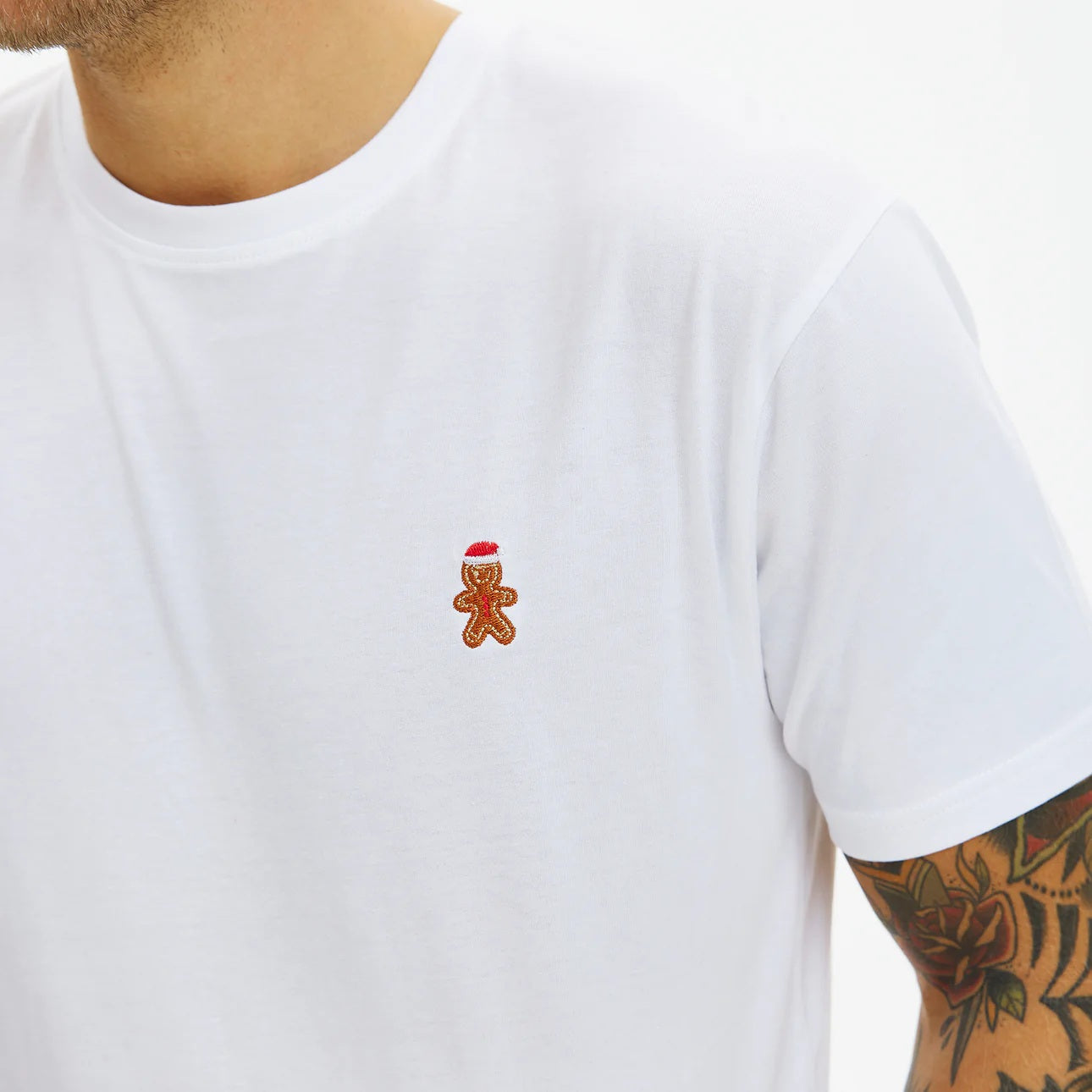 Camiseta de Navidad Blanca para Hombre y Mujer Gingercookie
