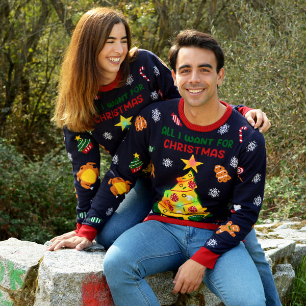 Jersey Navideño con luces LED Hombre y Mujer