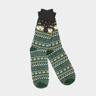 Calcetines de Navidad Unisex Verdes con Muñeco de Nieve