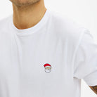 Camiseta de Navidad para Hombre y Mujer Santa Blanca 
