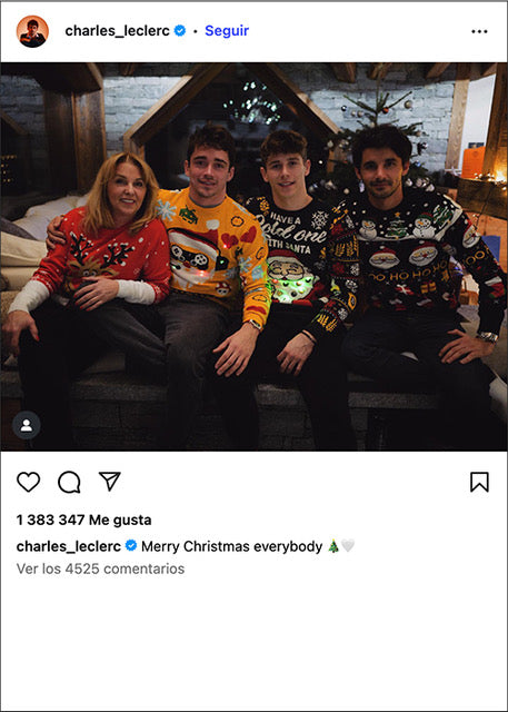 Charles Leclerc Ferrari Jersey Navideño