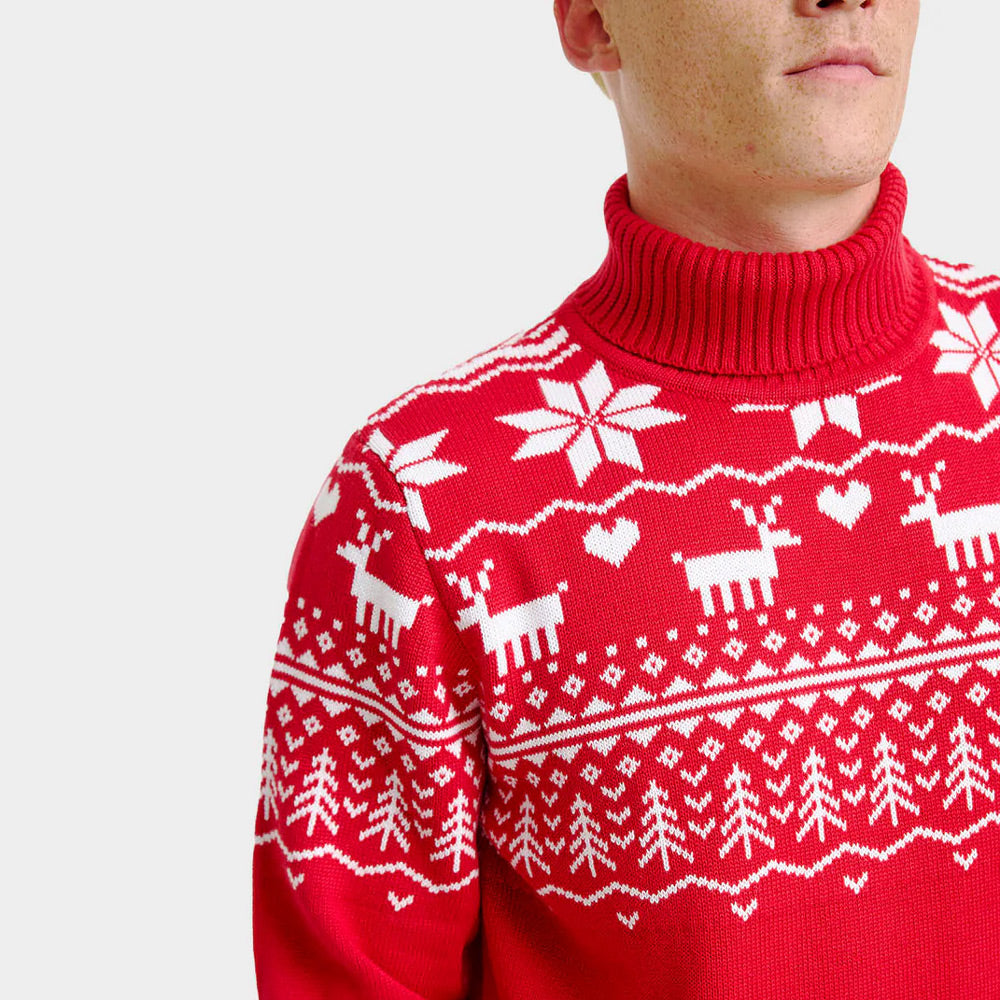 Hombre Jersey de Navidad cuello alto Greenlandish Algodón Orgánico
