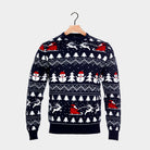 Jersey de Navidad  con Árboles, Muñecos y Papá Noel parejas
