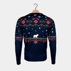 Jersey de Navidad azul Familia Portal de Belén
