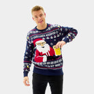 Hombre Jersey de Navidad Beer Pocket 3D