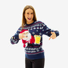 Mujer Jersey de Navidad Beer Pocket 3D