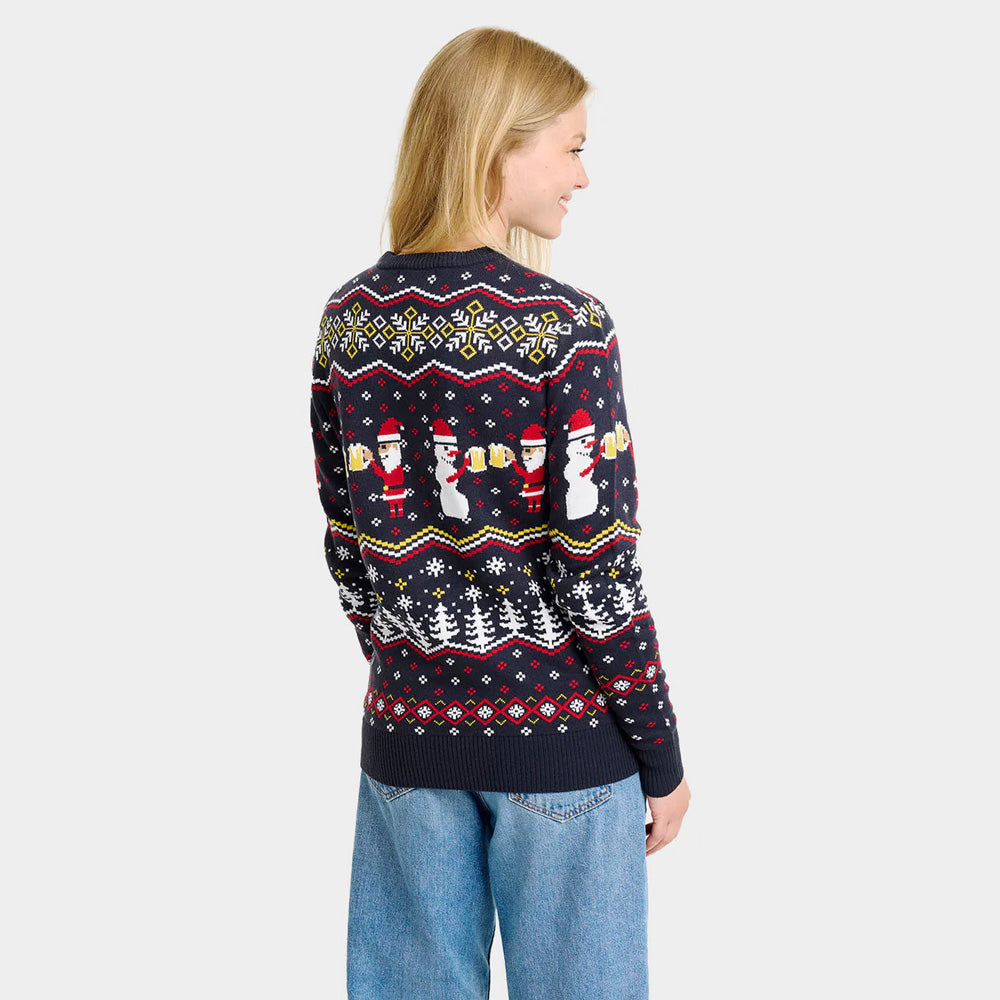 Jersey de Navidad Mujer Cheers Santa
