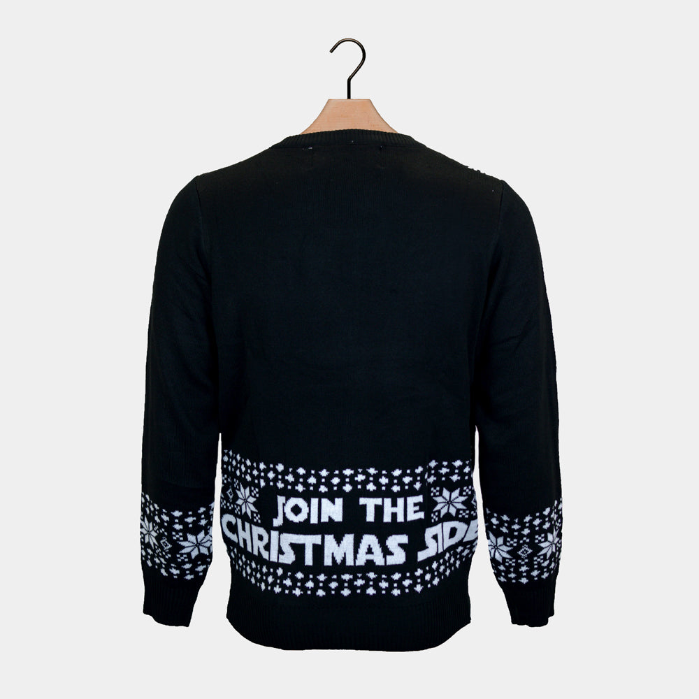 Jersey de Navidad con Luces LED para Hombre Join the Christmas Side espalda