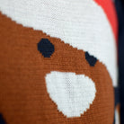 Jersey de Navidad para Familia Azul Gingerbread detalle