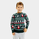 Jersey de Navidad para Familia  Green Christmas Algodón Orgánico nino
