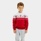 Jersey de Navidad Niño Familia Reno Adorable
