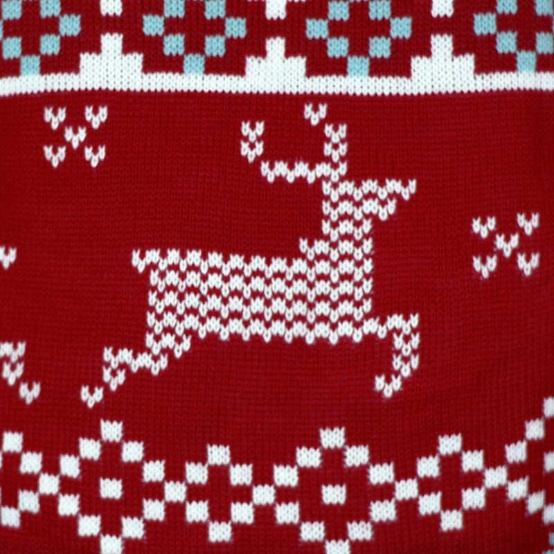 Jersey de Navidad para Familia Rojo Clásico Estrellas Polares Reno