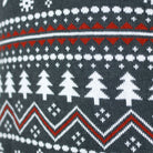 Jersey de Navidad Gris de cuello alto Hombre Renos Algodón Orgánico
