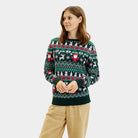 Jersey de Navidad para Hombre Green Christmas Algodón Orgánico Mujer
