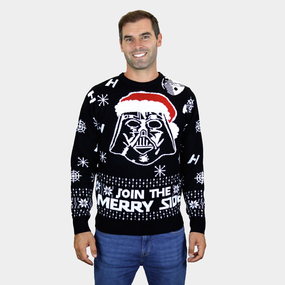 Jersey de Navidad Star Wars Hombre Parejas Join The Merry Side
