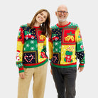 Jersey de Navidad para Hombre Patchwork Algodón Orgánico Pareja

