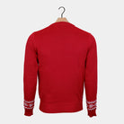 Jersey de Navidad para Hombre Rojo Reno Rudolph Bufanda espalda