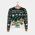 Jersey de Navidad con Luces LED  Santa is Coming to Town Mujer
