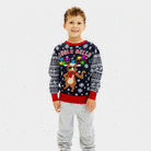 Jersey de Navidad con Luces LED para Niño Jingle Bells
