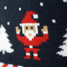 Jersey de Navidad para Mujer Cárdigan Azul Estrellas Polares Santa
