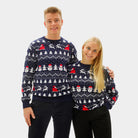 Jersey de Navidad para mujer y hombre con Árboles, Muñecos y Papá Noel
