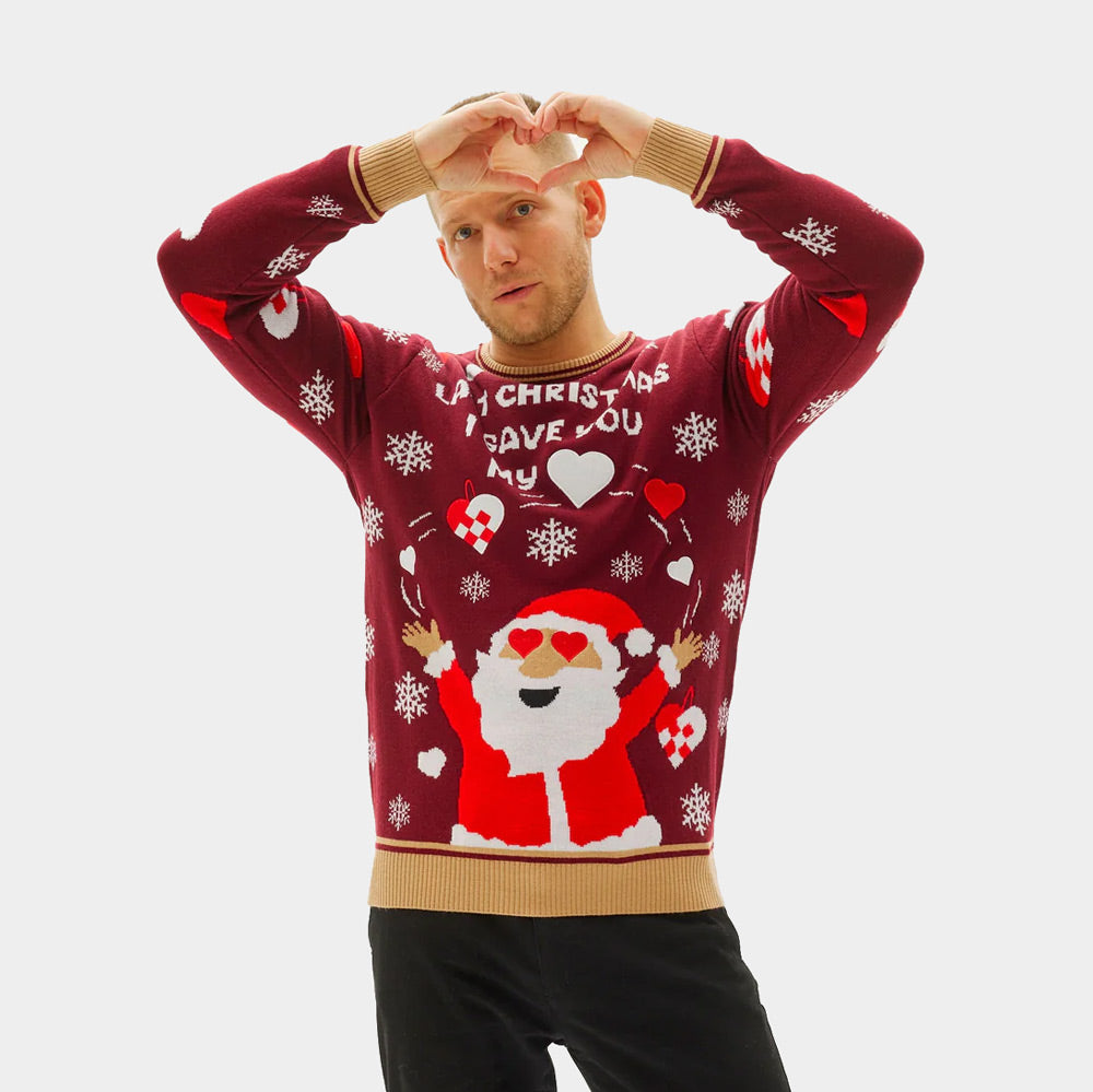 Jersey de Navidad para Mujer Last Christmas I gave you my Heart Hombre
