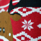 Jersey de Navidad para Niña y Niño Rojo Reno Rudolph Bufanda detalle 2