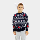 Jersey de Navidad Niño con Árboles, Muñecos y Papá Noel

