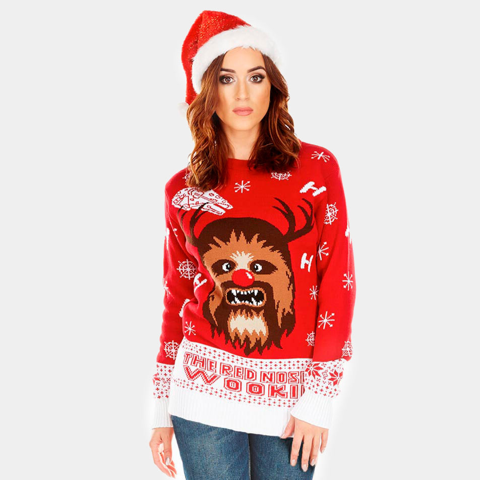 Jersey de Navidad Star Wars para Hombre Wookiee Mujer
