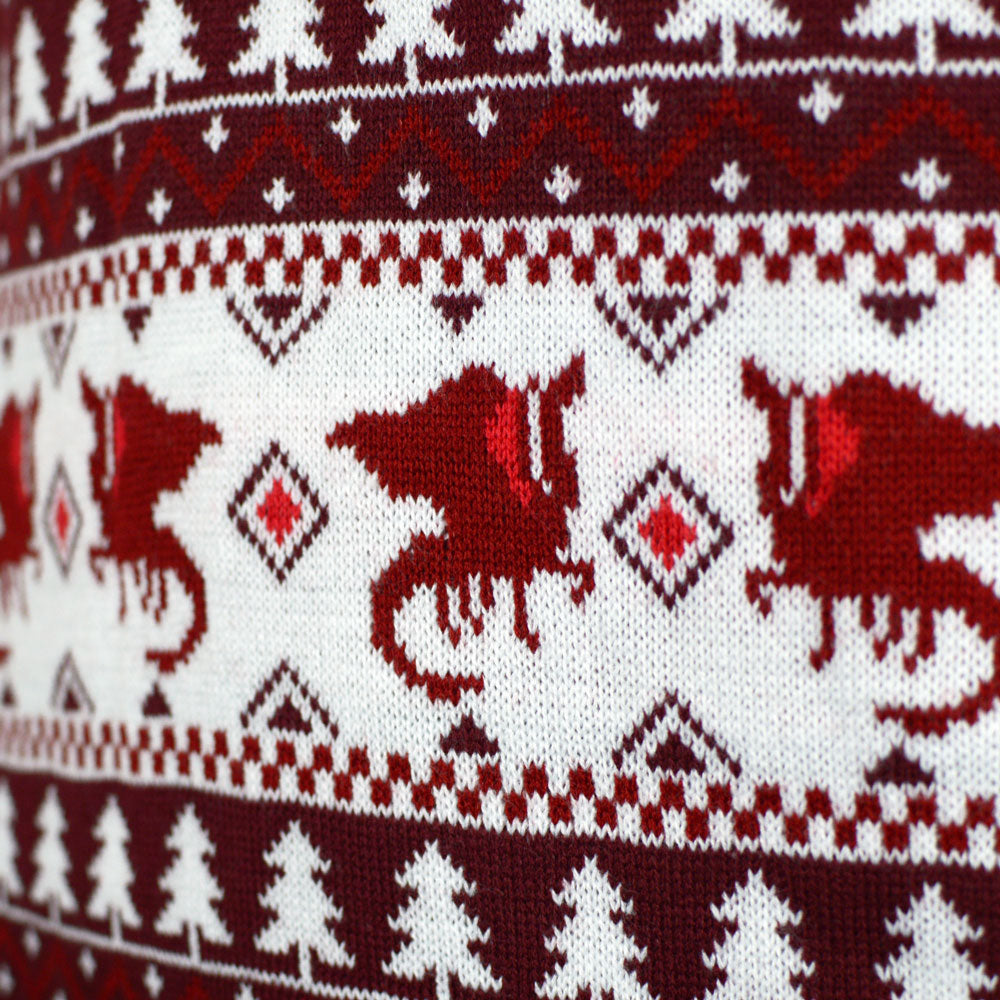 Jersey de Navidad Parejas Christmas is Coming Dragón