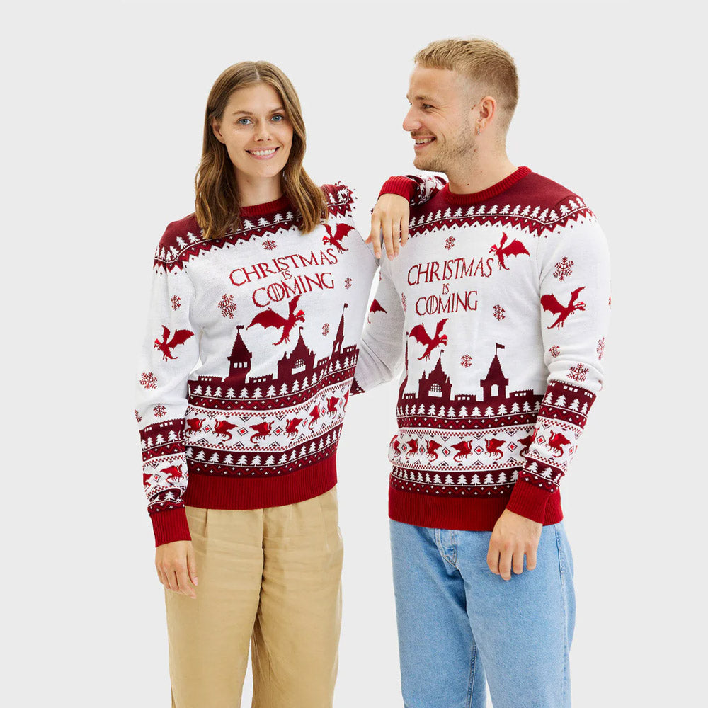 Jersey de Navidad Parejas Christmas is Coming
