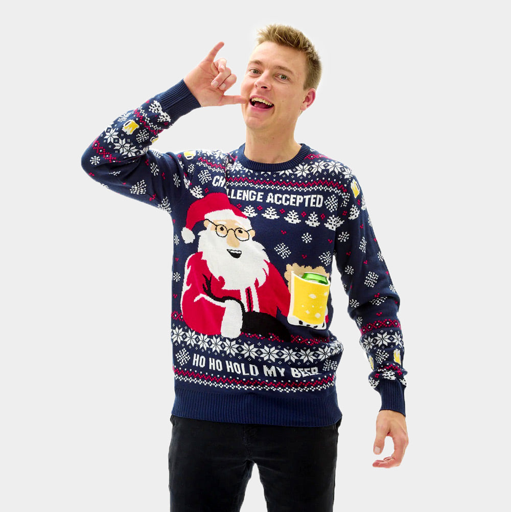 Jersey de Navidad Parejas Beer Pocket 3Dhombre