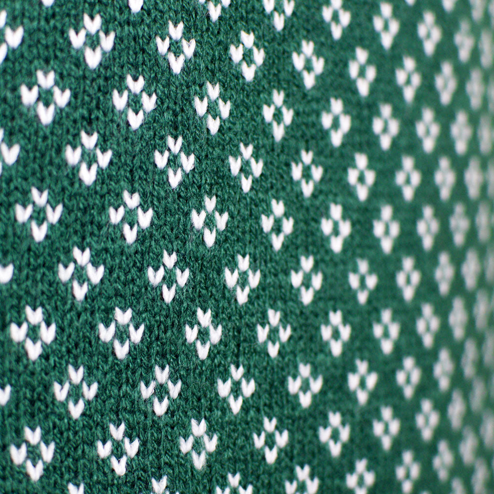 Jersey de Navidad Parejas Clásico Verde y Blanco Elegante
