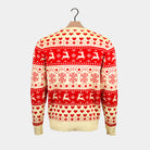 Jersey de Navidad Parejas Corazones  Algodón Orgánico Rojos Beige
